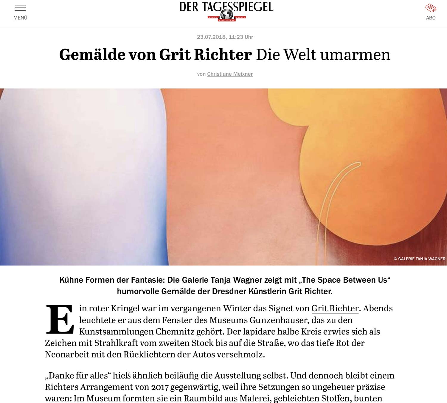 Article esspiegel Print Online Grit Richter